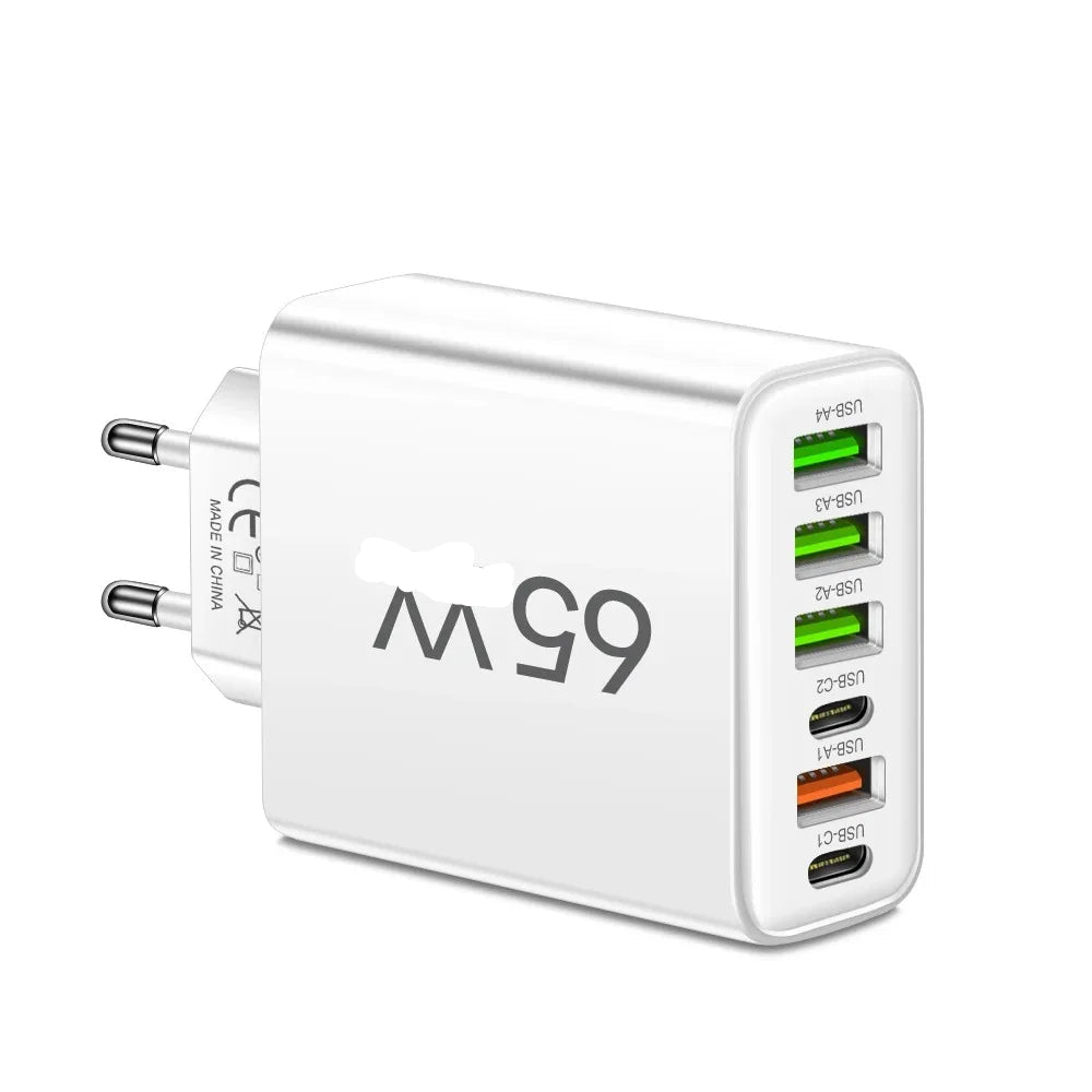 65W Multi-Port USB Charger
