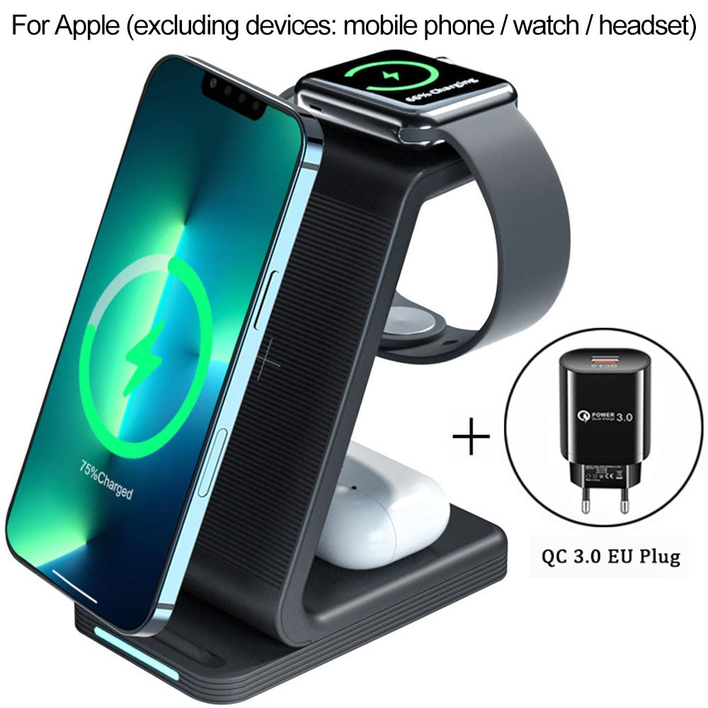 3 in 1 Wireless Charger Stand For iPhone