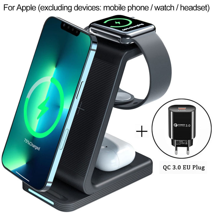 3 in 1 Wireless Charger Stand For iPhone
