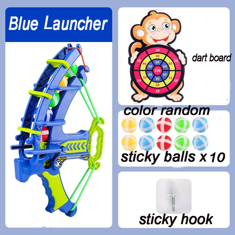 Montessori Throw Sport Slingshot Target Sticky Ball Dartboard