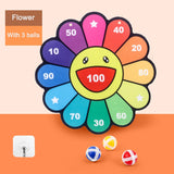 Montessori Throw Sport Slingshot Target Sticky Ball Dartboard