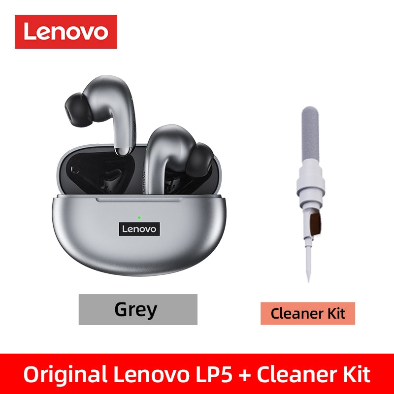 Lenovo-auriculares inalámbricos LP5, audífonos de música HiFi con micrófono, deportivos, resistentes al agua, 100% originales, novedad de 2022
