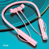 Wireless Headphone Fone Bluetooth 5.0 Neckband Earphones Silicone Hifi Stereo Sports Headset Halter Waterproof Magnetic Earbuds