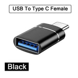 2PCS Charger Adapter USB3.0 To Type C OTG Connector