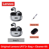 Lenovo-auriculares inalámbricos LP5, audífonos de música HiFi con micrófono, deportivos, resistentes al agua, 100% originales, novedad de 2022