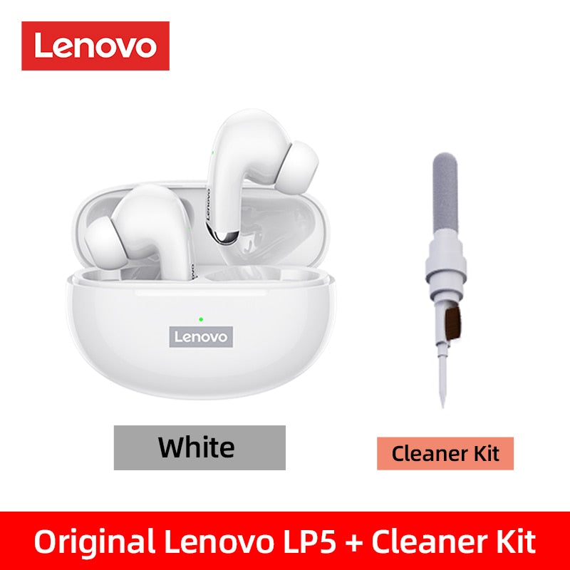 Lenovo-auriculares inalámbricos LP5, audífonos de música HiFi con micrófono, deportivos, resistentes al agua, 100% originales, novedad de 2022
