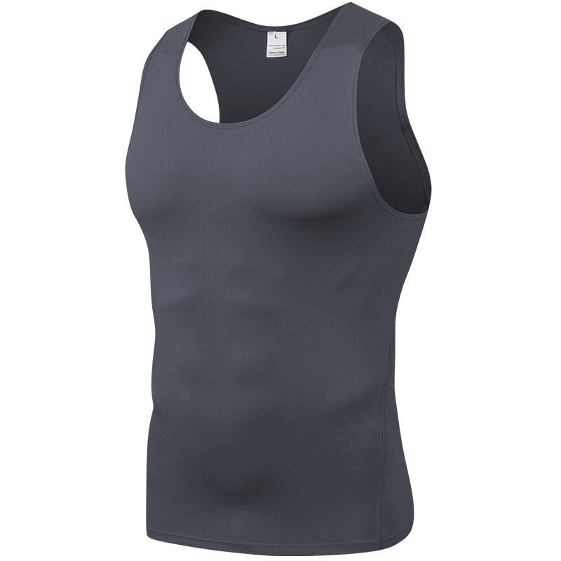 Men Compression Running Vest Shirt