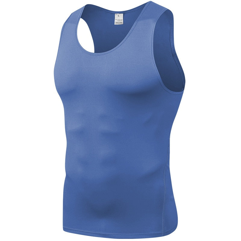 Men Compression Running Vest Shirt