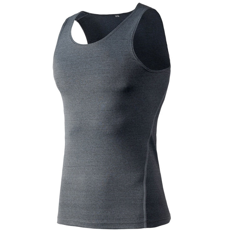 Men Compression Running Vest Shirt