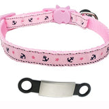 Personalized ID Tag Cat Collar Bell Engraving Safety Breakaway Small Dog Nylon Adjustable for Puppy Kittens Necklace