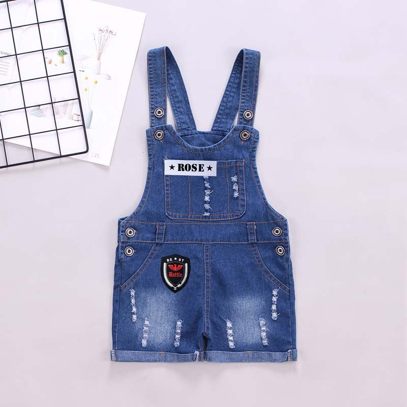 IENENS Fashion Classic Girl Boys Shorts Overalls Summer Baby Girls Boy Jeans Dungarees Child Kids Boy Denim Trousers Pants 3-5Y