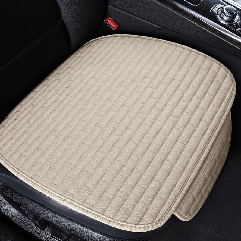 Car seat cover front/rear flax seat