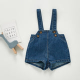 Spring Kids Boy Girl Cowboy Braces Rompers