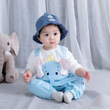 Newborn baby jumpsuit, baby boy and baby cotton covered foot jumpsuit. 9