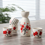 Vintage Ceramic Sake Pot Cups Set