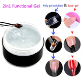 New 3in1 Nail Gel Glue Builder Extension Gel For Nail