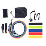11 Pcs/Set Latex Resistance Bands Crossfit Training Exercise Yoga Tubes Pull Rope,Rubber Expander Elastic Fitness with Bag