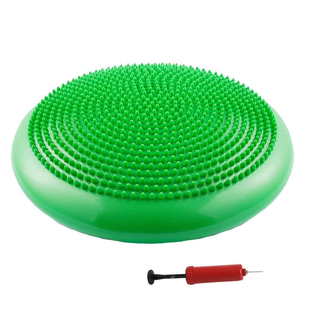 Yoga Balls Massage Pad Inflatable Stability Wobble Balance Disc Cushion Mat Fitness Exercise Training ball