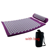 Massager Yoga Mat Cushion acupressure Massage Mat Sets Spike Fitness yoga Pilates Relieve Stress Back Pain Applicator kuznetsov