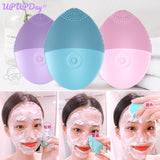 Silicone Electric Facial Cleansing Brush Vibration Face Cleaner & Massager