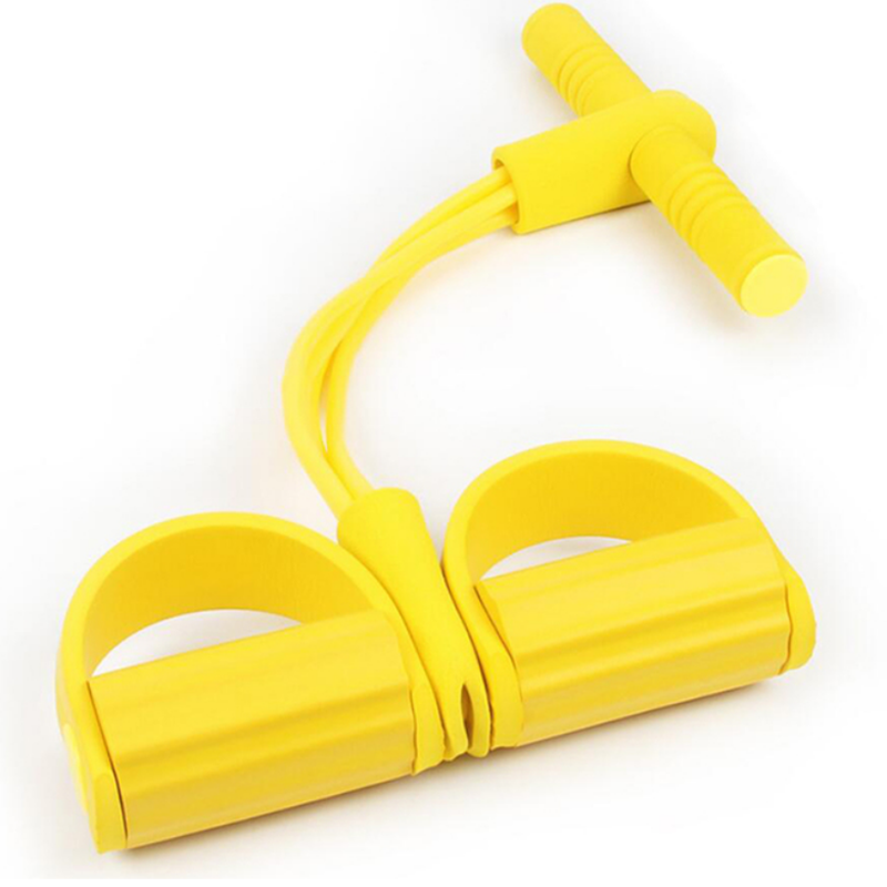 Resistance Bands 4 tube pedal fitness rope Latex Pedal Exerciser Sit-up Pull Rope Expander Elastic Bands Yoga equipment