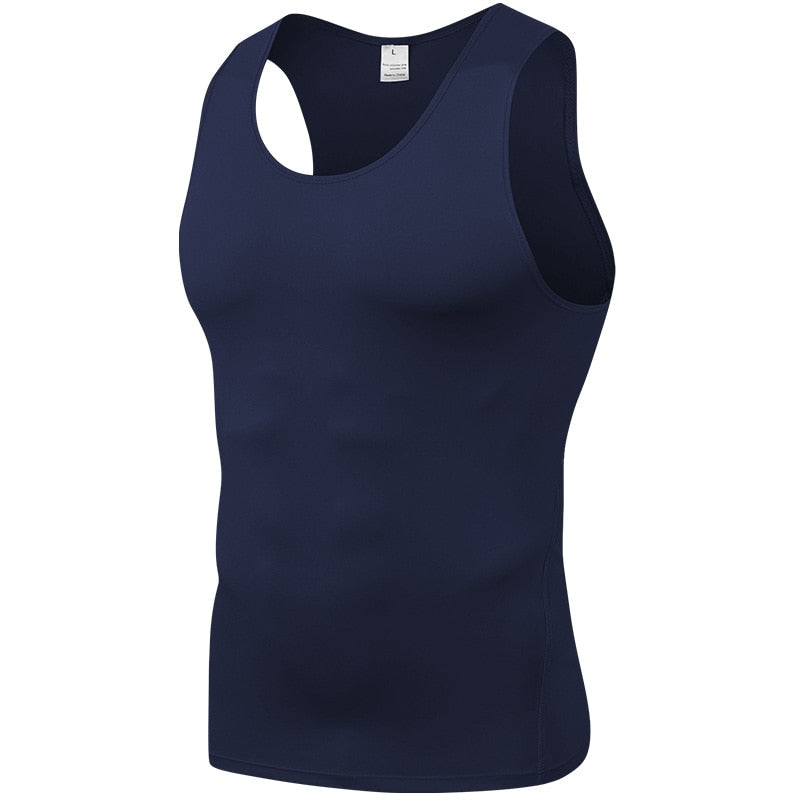 Men Compression Running Vest Shirt