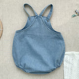 Spring Kids Boy Girl Cowboy Braces Rompers