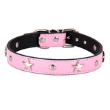 S/M/L Star Studded Pet Dog Collar Leather Puppy Collars for Small Medium Dogs Cat Neck Strap Pet Supplies Chihuahua Collars