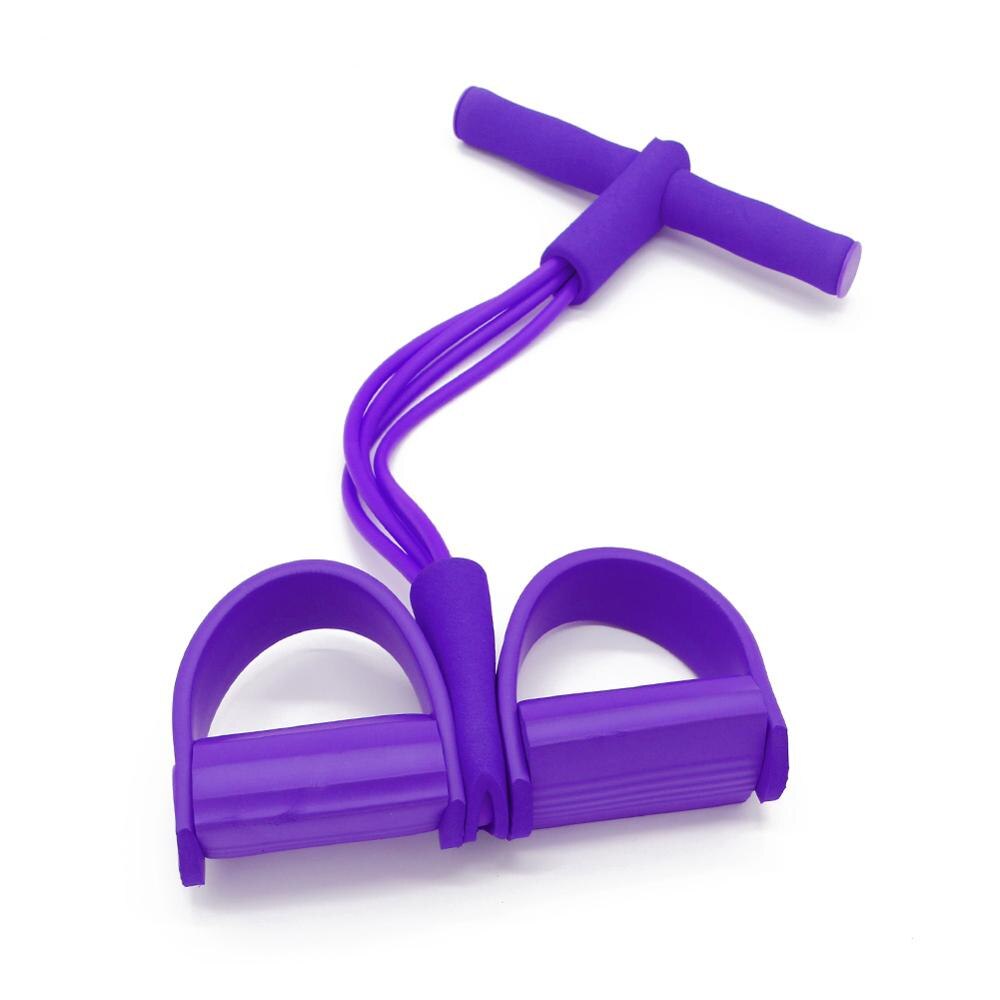 Resistance Bands 4 tube pedal fitness rope Latex Pedal Exerciser Sit-up Pull Rope Expander Elastic Bands Yoga equipment