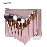 Pink Makeup Brushes Set