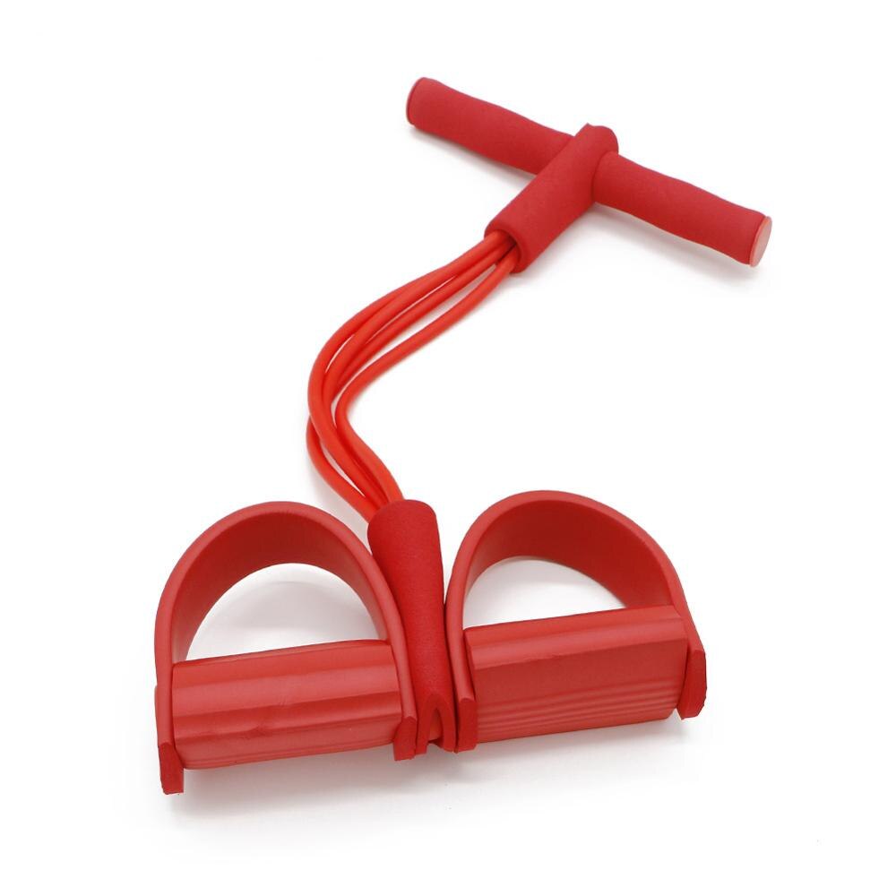 Resistance Bands 4 tube pedal fitness rope Latex Pedal Exerciser Sit-up Pull Rope Expander Elastic Bands Yoga equipment