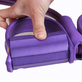 Resistance Bands 4 tube pedal fitness rope Latex Pedal Exerciser Sit-up Pull Rope Expander Elastic Bands Yoga equipment