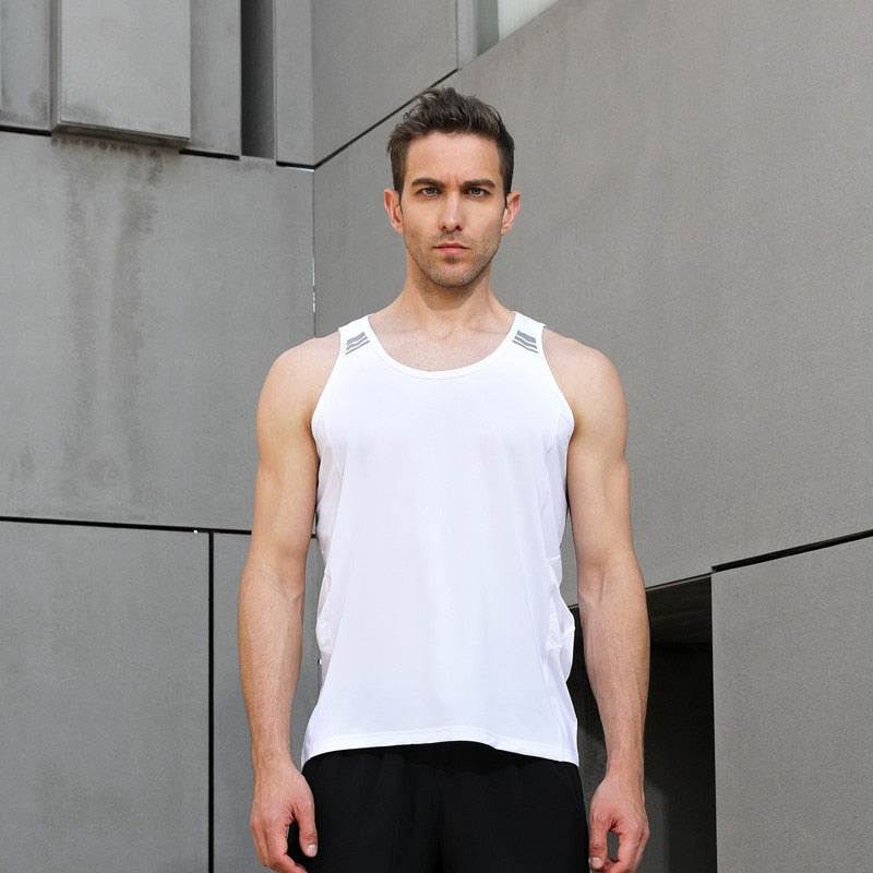Men Running Vest Summer Mesh Tank Top