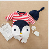 Newborn baby jumpsuit, baby boy and baby cotton covered foot jumpsuit. 9