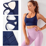 High Impact Sports Bra Seamless Yoga Bra Gym Push Up Brassiere Sport Femme Sport Bra Top Fitness Women Adjustable Seamless Top