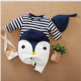 Newborn baby jumpsuit, baby boy and baby cotton covered foot jumpsuit. 9