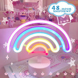Cute Rainbow LED Unicorn Neon Sign Night Light