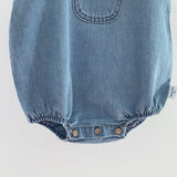 Spring Kids Boy Girl Cowboy Braces Rompers