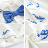 Summer Baby Boy Clothing Sets Infant Newborn Boy Clothes Short Sleeve Tops Overalls+Shorts Outfits Clothes Baby Clothing Set