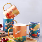 Creative mug cup Couple drinking Water Cups