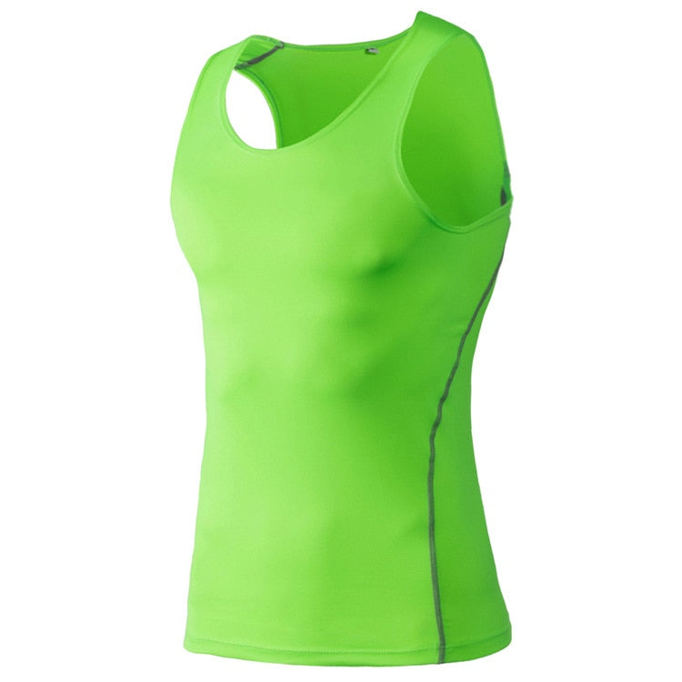 Men Compression Running Vest Shirt