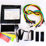 11 Pcs/Set Latex Resistance Bands Crossfit Training Exercise Yoga Tubes Pull Rope,Rubber Expander Elastic Fitness with Bag