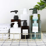 Bathroom Refillable Press Storage Bottles