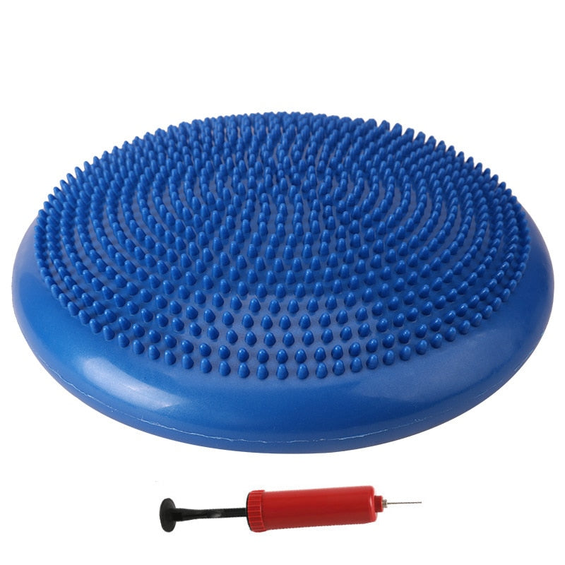 Yoga Balls Massage Pad Inflatable Stability Wobble Balance Disc Cushion Mat Fitness Exercise Training ball