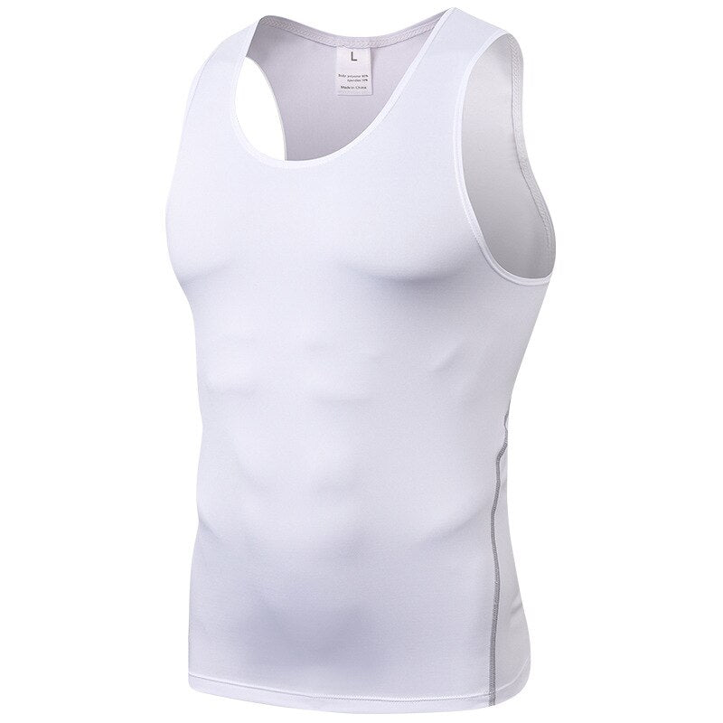 Men Compression Running Vest Shirt