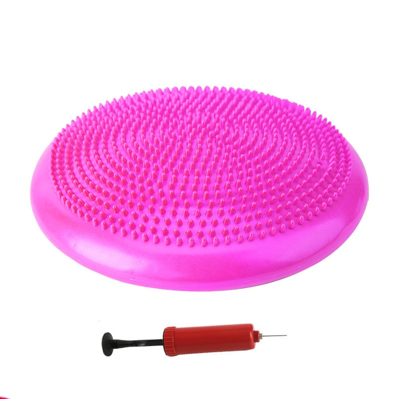 Yoga Balls Massage Pad Inflatable Stability Wobble Balance Disc Cushion Mat Fitness Exercise Training ball
