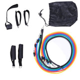 11 Pcs/Set Latex Resistance Bands Crossfit Training Exercise Yoga Tubes Pull Rope,Rubber Expander Elastic Fitness with Bag