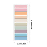 200 Sheet Morandi Transparent Fluorescent Index Tabs PET Arrow Flags Sticky Note for Page Marker Planner Stickers Office School