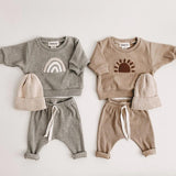 Toddler Baby Boy Girl Pattern Casual Tops + Child Loose Trousers