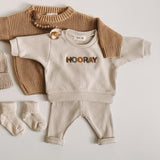 Toddler Baby Boy Girl Pattern Casual Tops + Child Loose Trousers